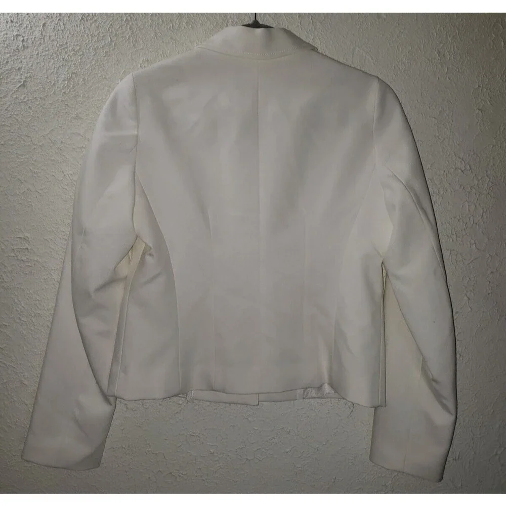 NWT Zara Sz S White Jacket Blazer Professional Career Casual Gold Buttons Lined - Picture 9 of 15